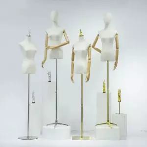 옷가게 여성 상반신 마네킹 두상 관절마네킹 거치대 진열 옷걸이 의류매장 쇼윈도