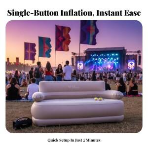 호환 에어 소파  접이식 매트리스  휴대용 야외 (내장 펌프 포함)  이벤트가정용  라운저