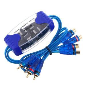 앙고리 4채널 차량 소음 필터, 접지 루프 솔레이터, RCA 억제기, 스테레오 시스템용 50W 오디오 윙윙거림, 금색 도금 플러그가 장착된 엔진 윙 필터