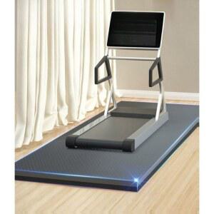 런닝머신 소음방지 매트 5cm 방진 트레드밀 실내자전거 블랙옐로우2mX1m두께 패드 2 세트 실내