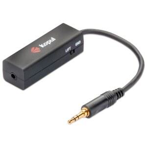 컴퓨터, TV, 스마트폰, 헤드폰, 자동차 증폭기, 스테레오 시스템용 인라인 오디오 필터로 소음과 소음을 제거한 Kopul GLI-35 3.5mm 접지 루프 솔레이터 u2013