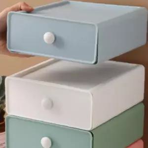 파스텔 서랍형 책상 정리 사무실 데스크 소품 보관 수납함 미니 수납장