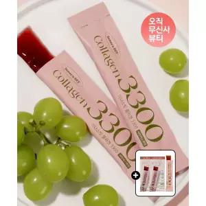 MIZON 이너스빗 프리미엄 식물성 비건 먹는 콜라겐 젤리스틱 3300mg 14포 +맛있는 젤리 3포 추가증정 20527