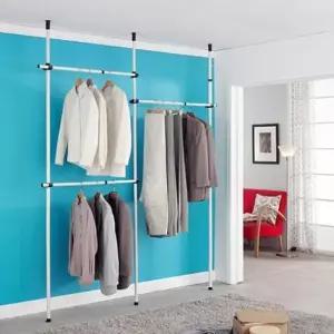 옷걸이행거 높이조절가능 고정형 3단행거 220X260