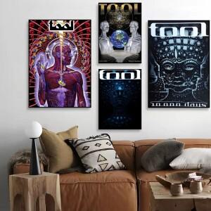 호환 록밴드 T-툴 페인팅 캘리그래피 HD 프린트 맞춤형 캔버스 벽화 아트 포스터 사진 거실 홈 데코