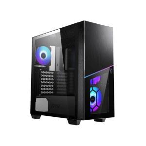 MSI MPG SEKIRA 100R 미드 타워 게이밍 PC 케이스(4 x 120mm ARGB 팬, 인스타 라이트 루프, USB 3.2 Gen2 Type-C, E-ATX, M-ATX, 미니 ITX, 강화 유리 창문, 마그네틱 먼지 필터, 상단 통풍구 뚜껑)