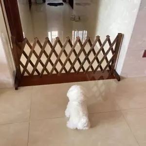 실내 애견 원목 울타리 접이식 펜스 나무 파티션 휀스 테라스 자바라