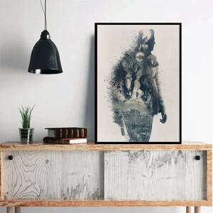 호환 레지던트 이블 마을 게임 포스터 레이디 Alcina Dimitrescu 공포 아트 프린트 캔버스 회화 그림 침실