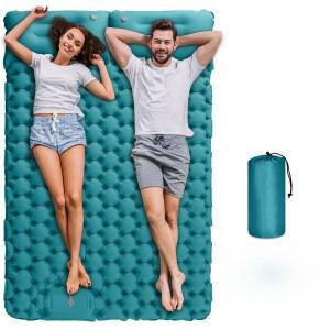 호환 야외 캠핑 더블 슬리핑 매트 풍선 매트리스 엑스트라 와이드 패드 초경량 접이식 침대 CarTravelMat