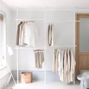 기둥식 천장 행거 4단 32파이 인테리어 견고한 헹거