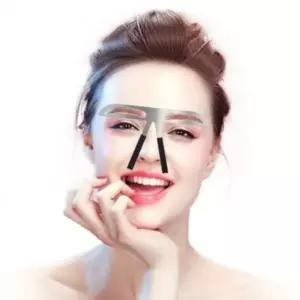 여성 눈썹 라인 그리기 가이드 키트 곡선형 일자형 WNl6+2IjK