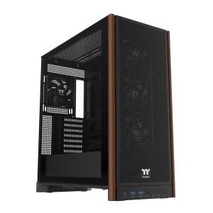 써멀테이크 S370 WS; 미드 타워; 우드 프론트 트림; 4x120mm 팬 포함; 410mm GPU 클리어런스; 최대 E-ATX; 히든 커넥터 지원(ATX / mATX); 수직 지원; 블랙; CA-11J-OOM1WN-00