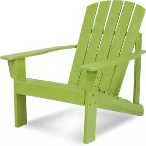 샤인 컴퍼니 세기 중반 모던 원목 애디론댁 의자 야외 파티오 화덕 등받이 및 좌석 사전 조립 라임 그린