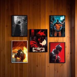 호환 B-배트맨 민간인 영웅 감옥 정장 포스터 HD 캔버스 회화 홈 거실 침실 바 미적 장식
