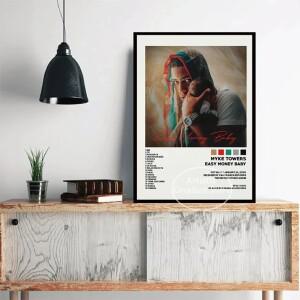 호환 트랙 목록 Anuel AA Real Hasta La Muerte 음악 앨범 표지 포스터 인쇄 캔버스 회화 그림 벽 예술 침