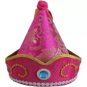 코스튬 모자 이벤트 변장 테마 코스프레 헤드웨어 파티 전통 몽골 공주 머리장식 수놓은 파란색 남녀용 이