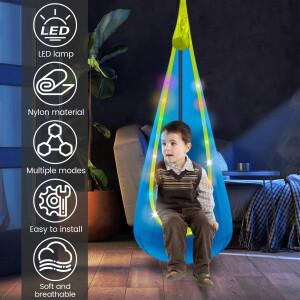 호환 실내실외용 팽창식 스윙 체어   걸이식 해먹  LED 조명  편안한 조절식 포드