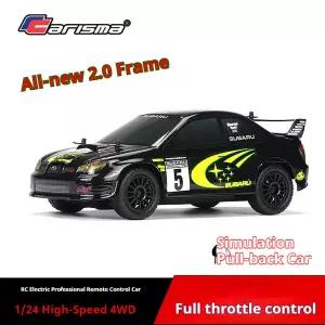 수집품 RC 카리스마 1/24 2.4GHz RC카 4륜구동 랠리 팬들을 위한 사륜구동 모델 무선 조종 자동차 어린이