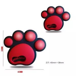 자동차 만화 방지 긁힘 실리콘 충돌 방지 제품 스티커 백미러