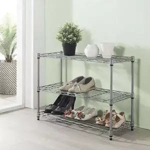 메탈 신발정리대 3단