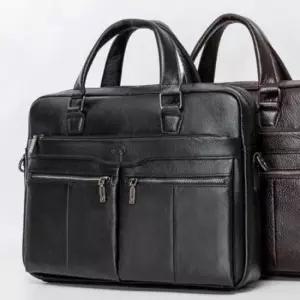 캐주얼 소가죽 남성 서류 가방 노트북 직장인 서류가방