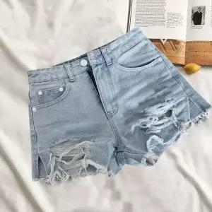 [NS홈쇼핑]여성 디스트로이드 연청 데님 팬츠 여름 찢청 핫팬츠 [WFIFOVN][35792945]