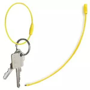 컬러 와이어 키링 옐로우 15cm 1P 키체인 메탈 고리