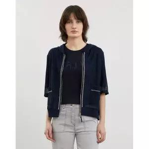 올리비아로렌 메쉬 후드 가디건___VOBAL4M4431