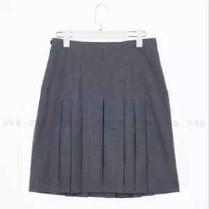 차콜 그레이 주름 치마 교복 학생복