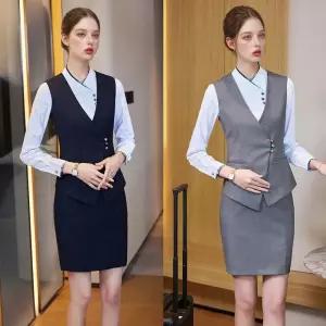 모던 클래식 오피스 차이나넥 포멀룩 유니폼 의상