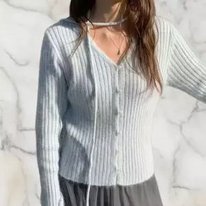 [하프클럽/]여성용 부드러운 핏 일상 앙고라 가디건