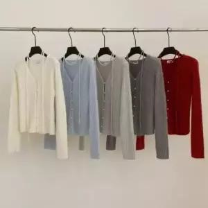 [하프클럽/]여성용 앙고라 가디건 데일리룩 여리핏 페미닌 스타일