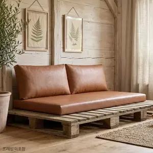 레토1800 인조가죽 와이드방석소파(소쿠션 별매)/3인용/와이드쿠션소파/소파