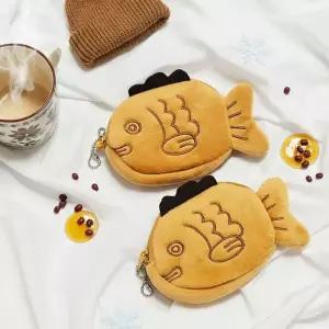 [골드스마일]붕어빵 동전 지갑 미니 파우치 에어팟 버즈 케이스 키링 귀여운