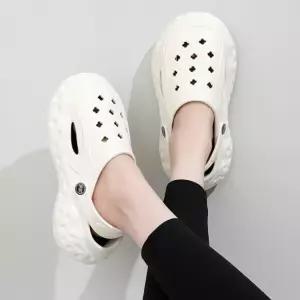 키높이 통굽 샌들 슬리퍼(250-255mm) (화이트)