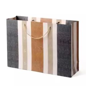 [문구] 미니 줄무늬 쇼핑백 방수 패턴 가방