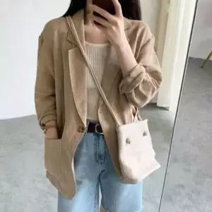 [옷은날개] 여성 데일리 여름 싱글 버튼 자켓 2 여성린넨자켓 가벼운자켓 여름자켓 봄가을자켓