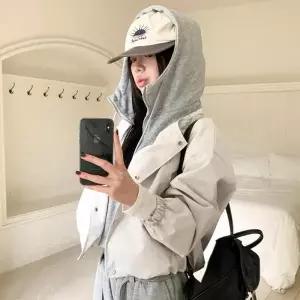 [다잇템] 여성 후디 환절기 탱크 코디 점퍼 블루종