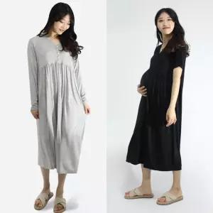 임산부 원피스 긴팔 반팔 수유복 수유원피스 빅사이즈 임산부잠옷 수유잠옷 임산복1222866