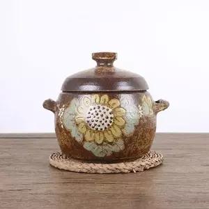 보관통 도자기 해바라기 쌀보관통 잡곡보관통 3~4kg 살통