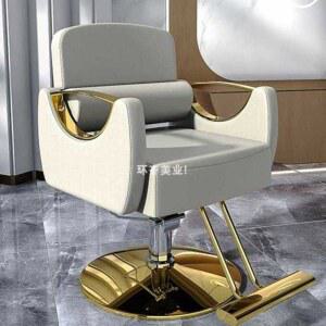 미용실의자헤어샵 메이크업실의자 헤어미용 헤어샵용 회색 시트 메이크업실 의자 상반부 미세한