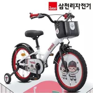 삼천리 KBO LG 트윈스 18인치 어린이용 네발 자전거 보조바퀴 2026년형 번호키 증