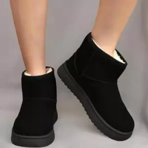 [신상오픈런]여성용 겨울 방한 스웨이드 미들 부츠 퍼 안감 필수 아이템 (44092210)