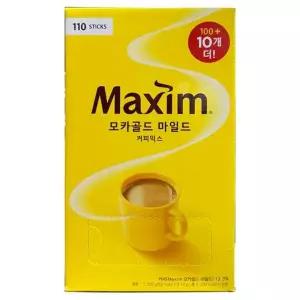 맥심 모카골드 마일드 커피믹스 110T (100T+10T)