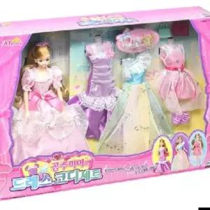 공주 미미의 드레스 코디세트 인형 옷입히기 피규어 장난감
