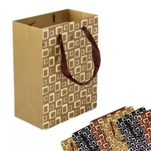 [문구] 디자인 큐브 쇼핑백 선물용 종이가방 18x23cm 백