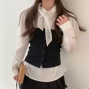 [하프클럽/]여성 데일리 오피스룩 뷔스티에 조끼 스타일