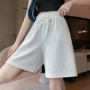 [의류] 여성 여름용 5부 트레이닝 반바지 츄리닝 팬츠 소면 밴딩 하의
