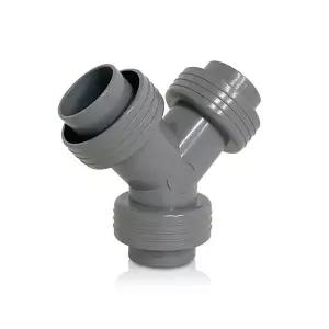 씽크대 배수호스 연결구 30.5mm Y자형 호스연장 배관