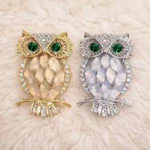 큐빅 부엉이 브로치 행운 복 재물운 풍수 선물